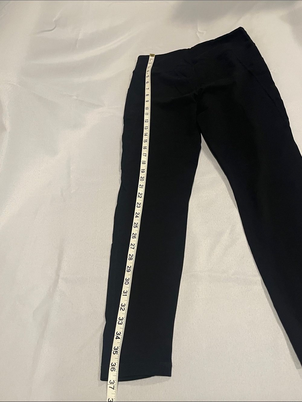 MATE Black Active Leggings Sz L Organic Cotton & Spandex - Picture 6 of 12